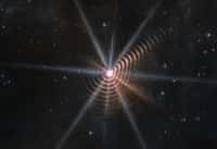 Une photographie du James-Webb montrant WR 140. © Nasa, ESA